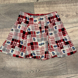 Vintage‎ Floral Mini Skirt Star Cody 90s Boho Skort Feminine Y2K Juniors Size 3